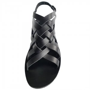 Sandale Barbatesti Grecesti din Piele Naturala Negre Zeus Wide Sandale Barbatesti Grecesti din Piele Naturala Negre Zeus Wide