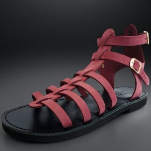 Sandale Dama Gladiator Burgundy Sandale Dama Gladiator Burgundy