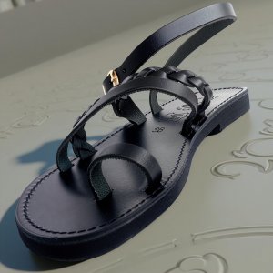Sandale Dama Piele Isadora Negre Degetar Sandale Dama Piele Isadora Negre Degetar