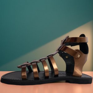 Sandale Gladiator Aurii  Sandale Gladiator Aurii
