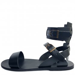 Sandale Gladiator ptr Barbati Piele Naturala Ares Negre