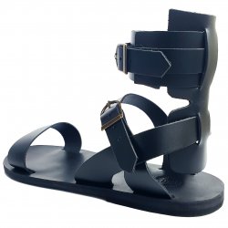 Sandale Gladiator ptr Barbati Piele Naturala Ares Negre