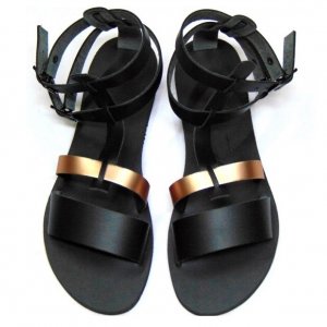 Sandale de Dama Salonic Negre Bronz Sandale de Dama Salonic Negre Bronz