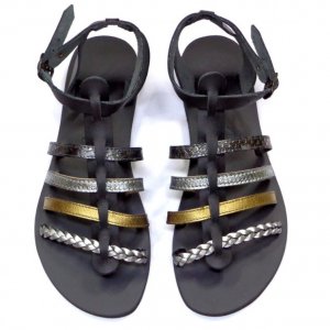 Sandale de Dama Thasos Negre Gladiator Sandale de Dama Thasos Negre Gladiator